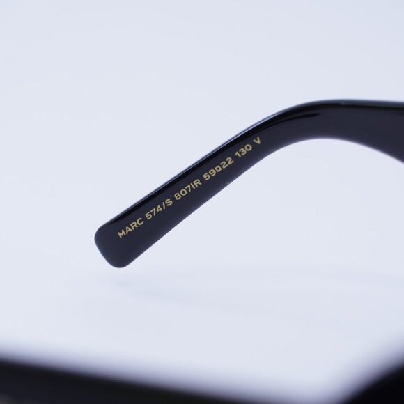 Marc Jacobs MARC 574/S 0807 IR Sunglasses Black Square Frame, Grey Lenses - Picture 6 of 11